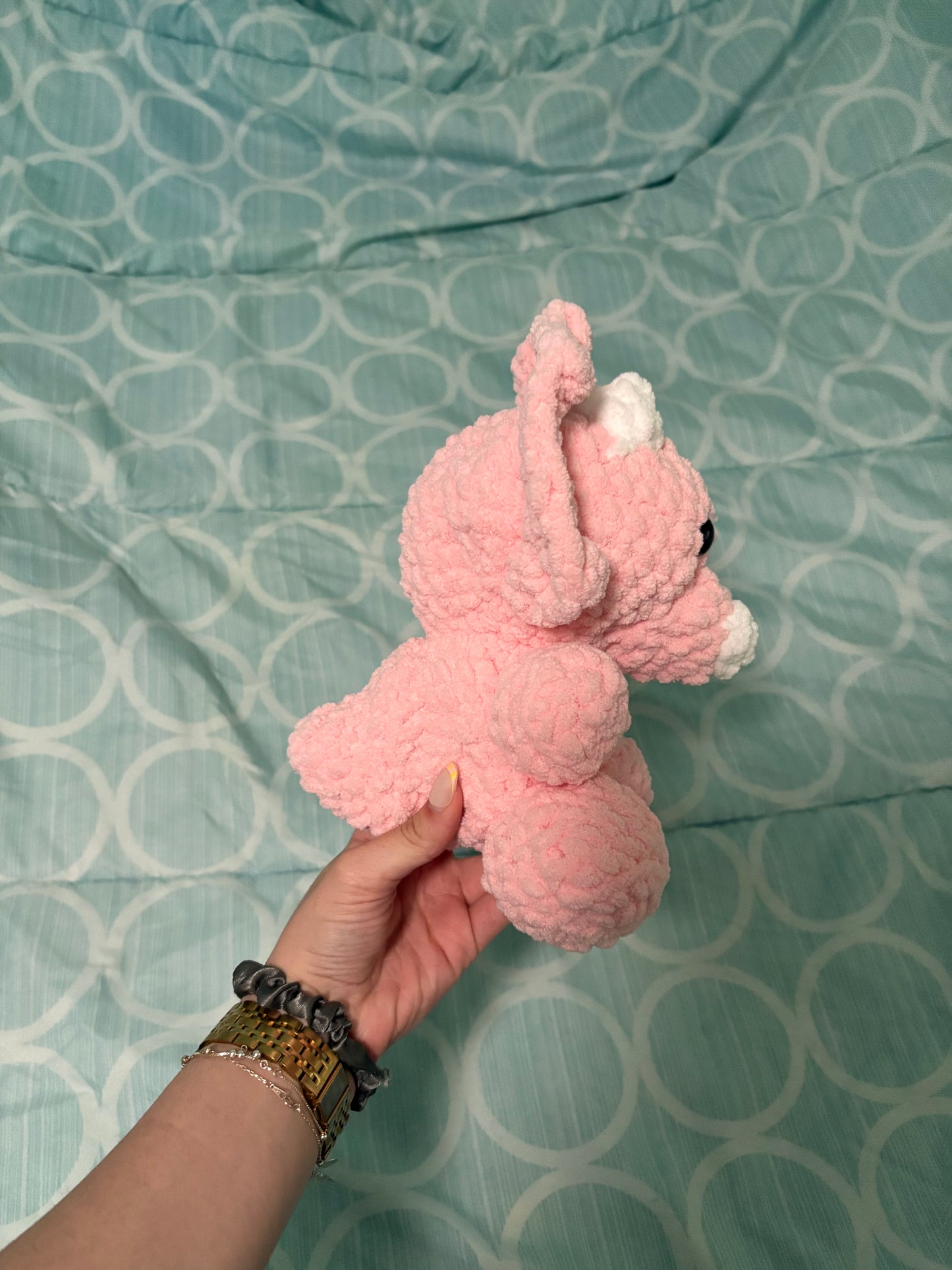 Crochet triceratops