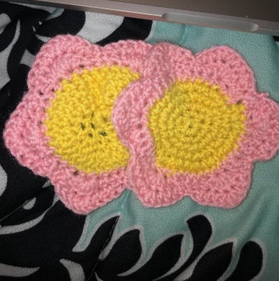 Crochet Flower Coaster W/ Petals