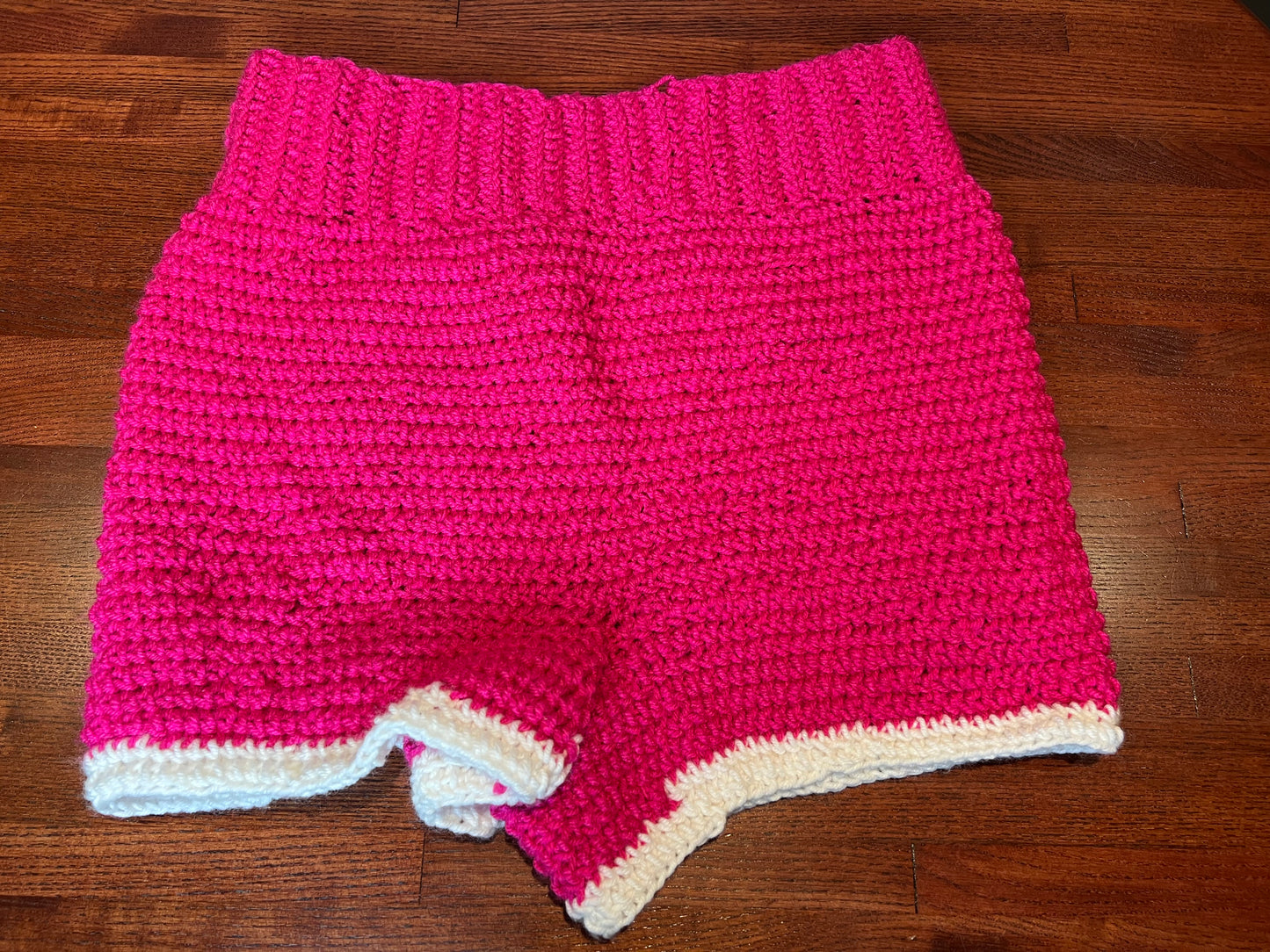 Strawberry Crochet Shorts