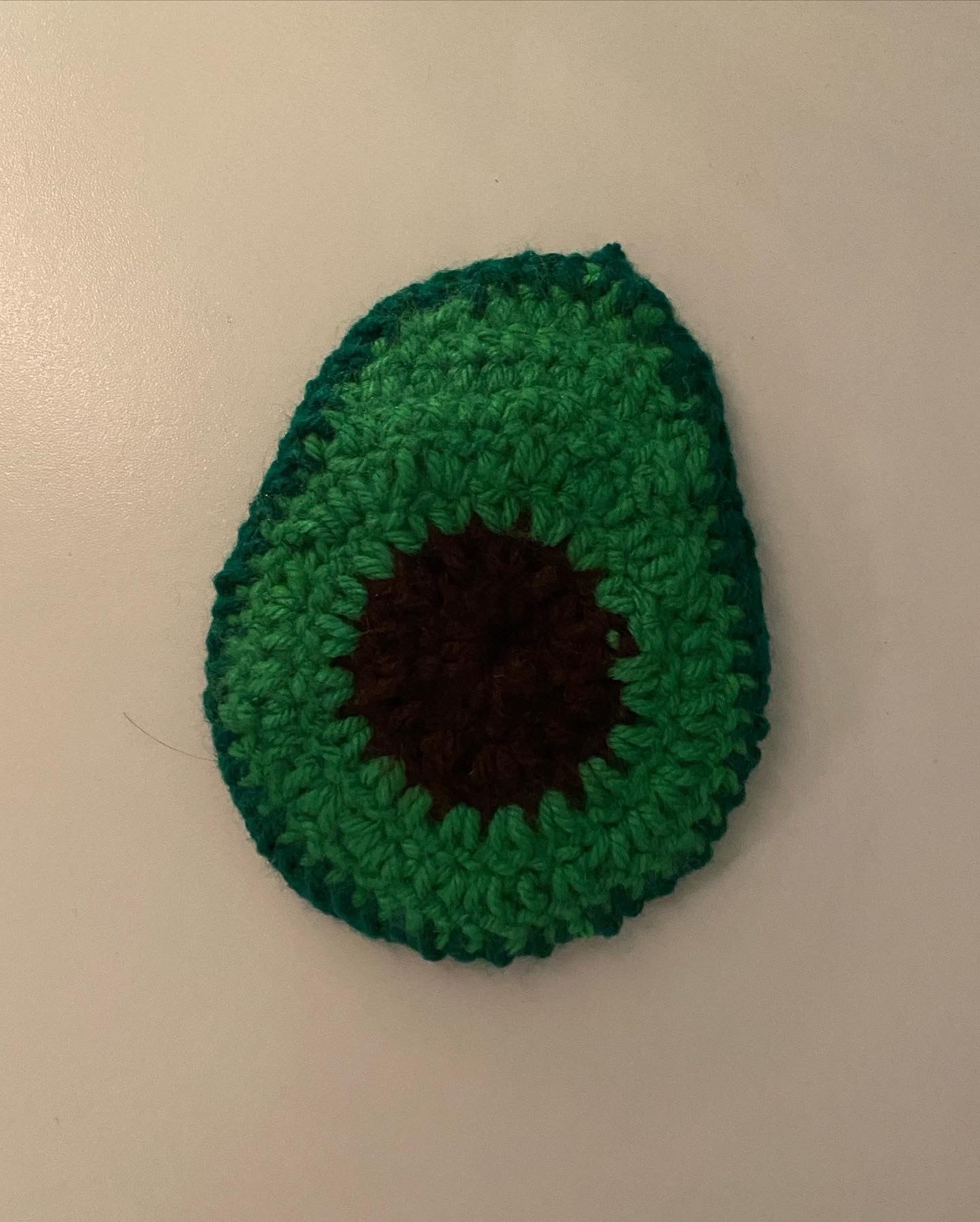 Crochet Avocado Coaster