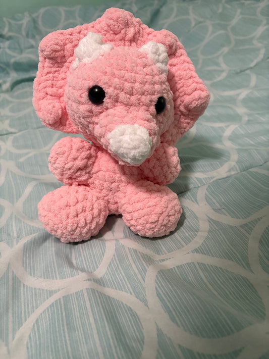Crochet triceratops