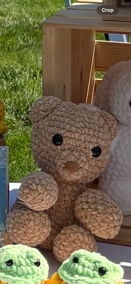 Crochet Sitting Teddy