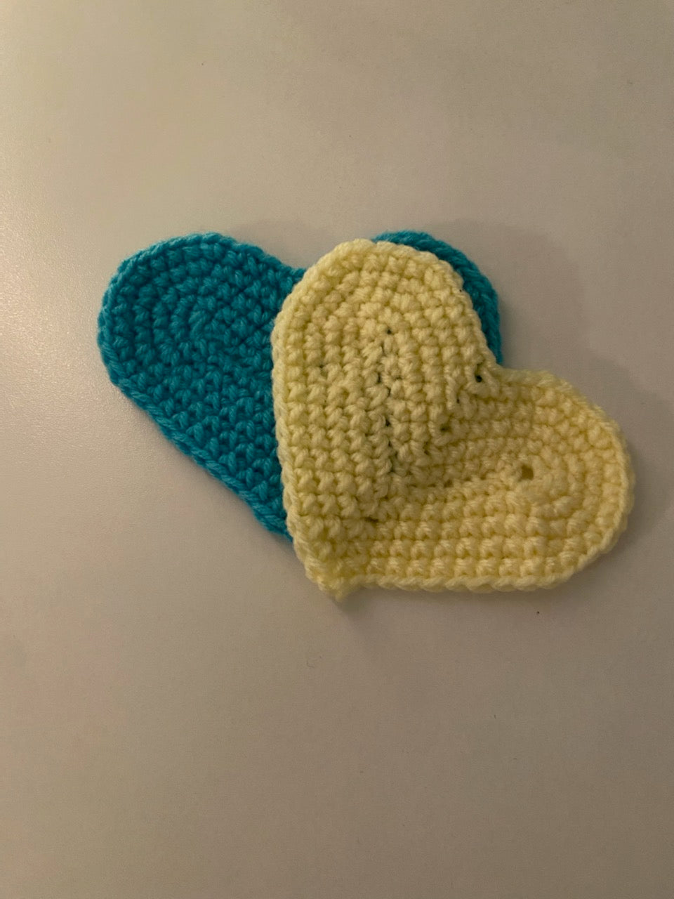 Crochet Heart Coaster