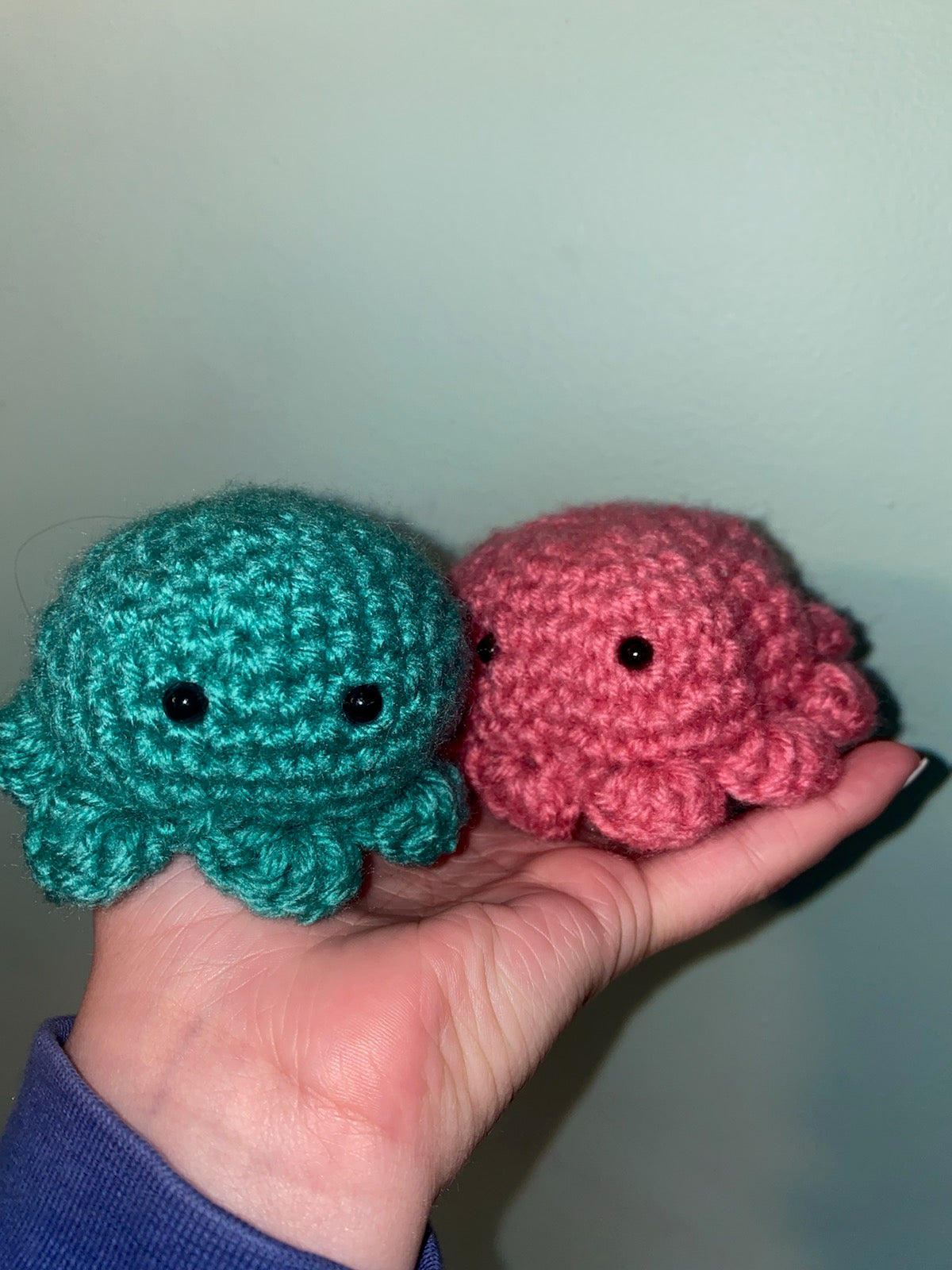 Two Pack Mini Crochet Octopus