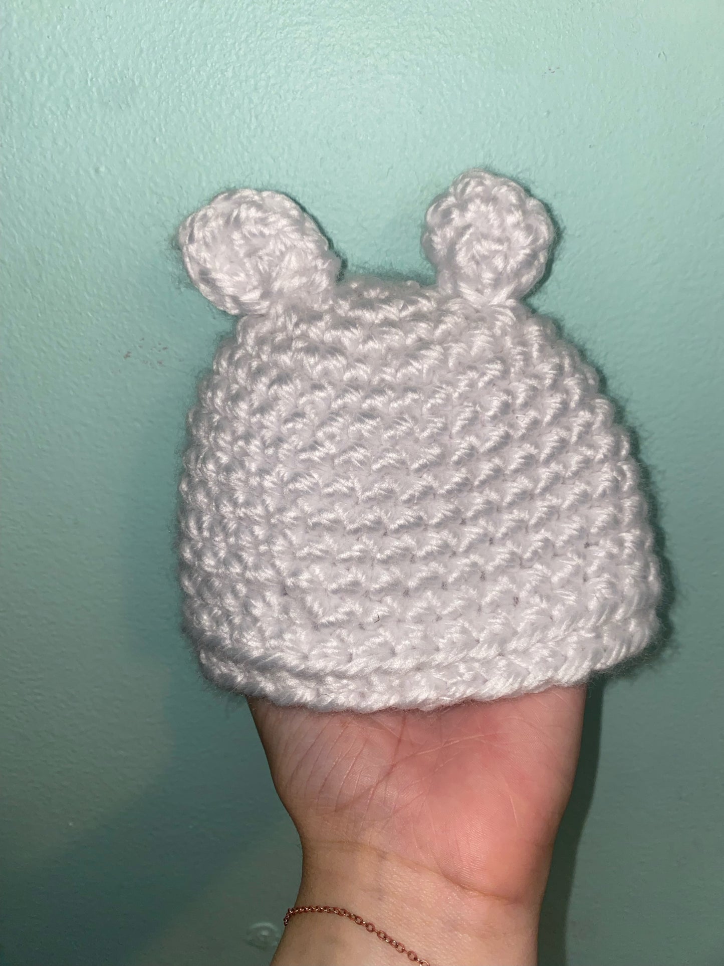 Crochet Chunky Ear Baby Beanie