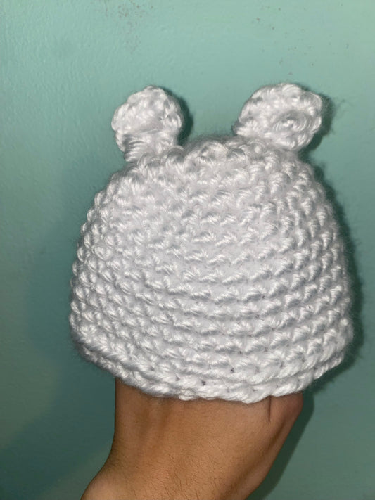 Crochet Chunky Ear Baby Beanie