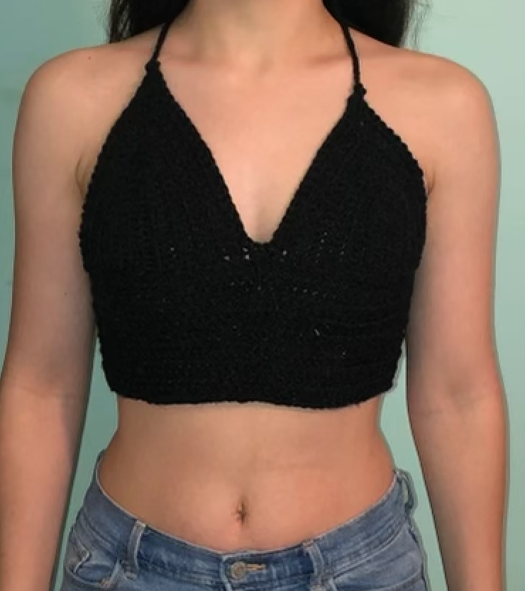 Black Crochet Bralette