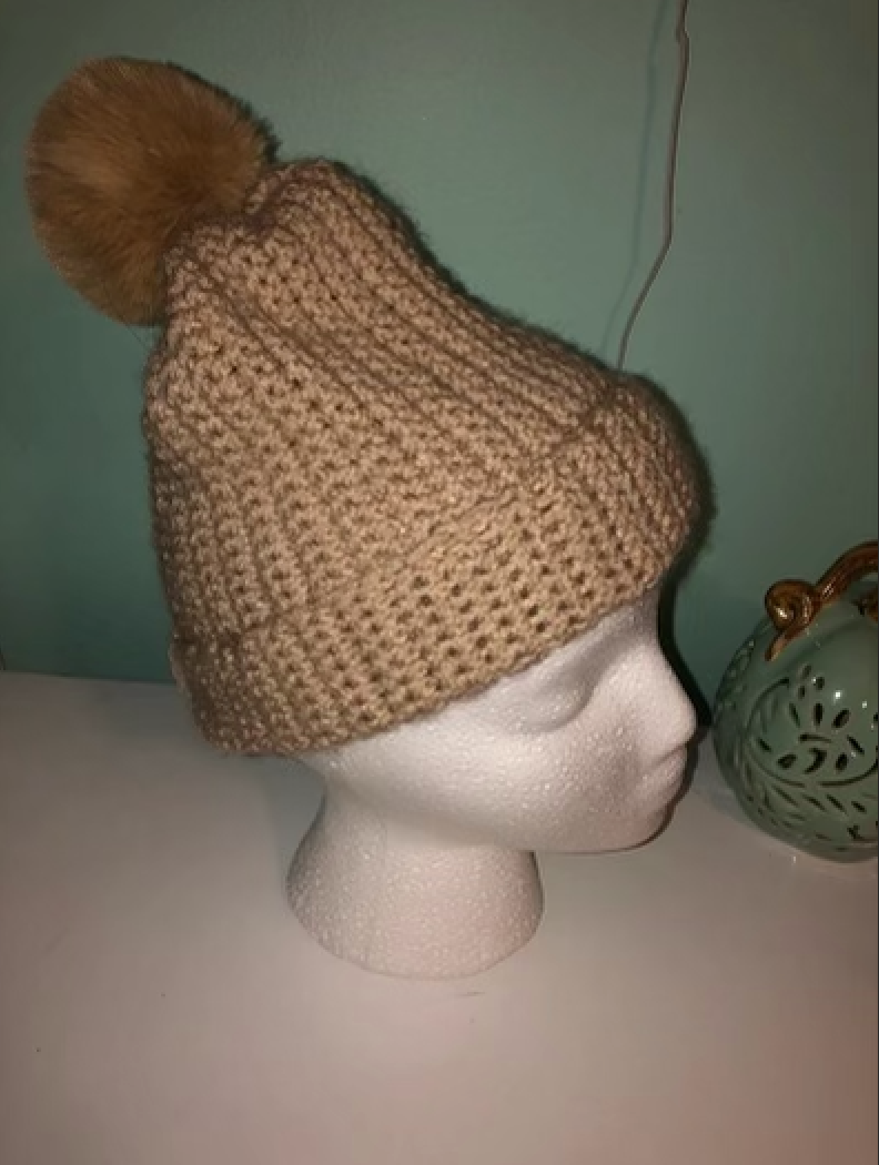 Crochet Beanie with Ball