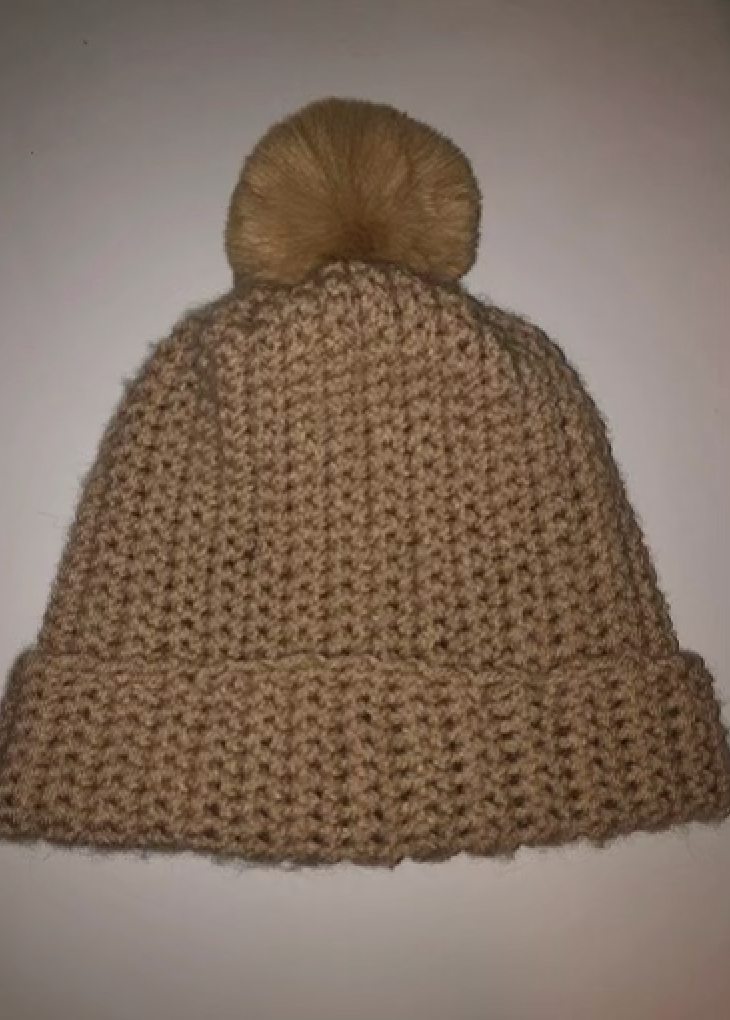 Crochet Beanie with Ball