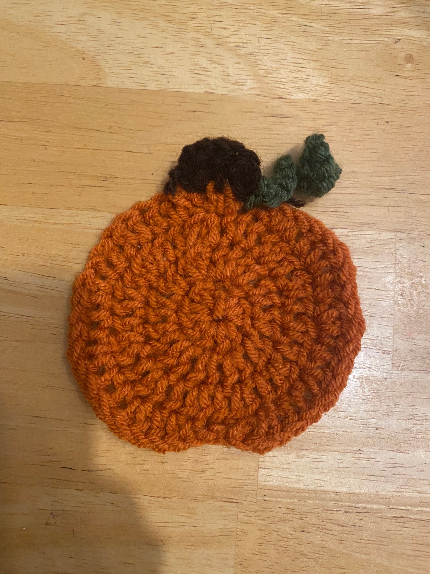 Crochet Pumpkin Coaster